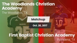 Matchup: The Woodlands vs. First Baptist Christian Academy 2017