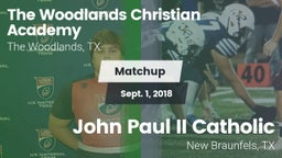 Matchup: The Woodlands vs. John Paul II Catholic  2018