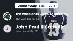 Recap: The Woodlands Christian Academy  vs. John Paul II Catholic  2018