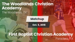 Matchup: The Woodlands vs. First Baptist Christian Academy 2018