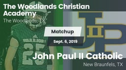 Matchup: The Woodlands vs. John Paul II Catholic  2019