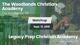 Matchup: The Woodlands vs. Legacy Prep Christian Academy 2019