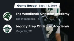 Recap: The Woodlands Christian Academy  vs. Legacy Prep Christian Academy 2019