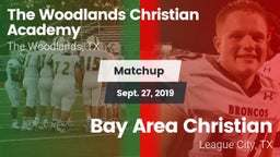 Matchup: The Woodlands vs. Bay Area Christian  2019
