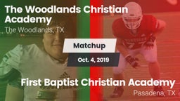 Matchup: The Woodlands vs. First Baptist Christian Academy 2019