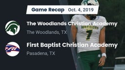 Recap: The Woodlands Christian Academy  vs. First Baptist Christian Academy 2019