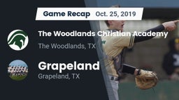 Recap: The Woodlands Christian Academy  vs. Grapeland  2019