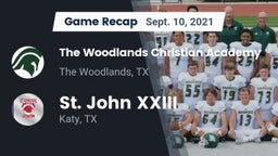 Recap: The Woodlands Christian Academy  vs. St. John XXIII  2021