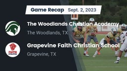 Recap: The Woodlands Christian Academy vs. Grapevine Faith Christian School 2023
