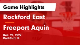 Rockford East  vs Freeport Aquin Game Highlights - Dec. 27, 2022
