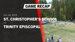 Recap: St. Christopher's School vs. Trinity Episcopal  2015