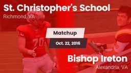 Matchup: St. Christopher's vs. Bishop Ireton  2016