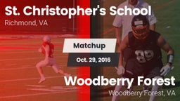 Matchup: St. Christopher's vs. Woodberry Forest  2016