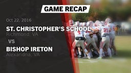 Recap: St. Christopher's School vs. Bishop Ireton  2016