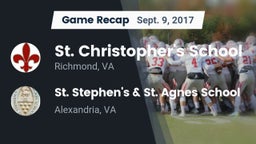 Recap: St. Christopher's School vs. St. Stephen's & St. Agnes School 2017