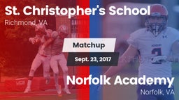 Matchup: St. Christopher's vs. Norfolk Academy 2017