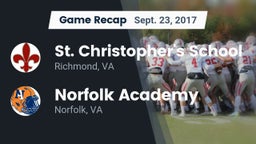 Recap: St. Christopher's School vs. Norfolk Academy 2017