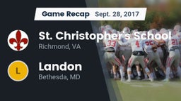 Recap: St. Christopher's School vs. Landon  2017