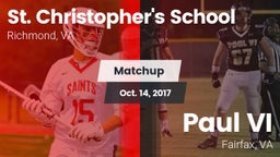 Matchup: St. Christopher's vs. Paul VI  2017