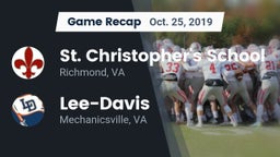 Recap: St. Christopher's School vs. Lee-Davis  2019