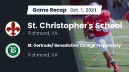 Recap: St. Christopher's School vs. St. Gertrude/ Benedictine College Preparatory 2021