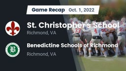 Recap: St. Christopher's School vs. Benedictine Schools of Richmond 2022