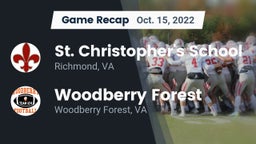 Recap: St. Christopher's School vs. Woodberry Forest  2022