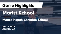 Marist School vs Mount Pisgah Christian School Game Highlights - Jan. 3, 2024