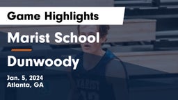 Marist School vs Dunwoody  Game Highlights - Jan. 5, 2024