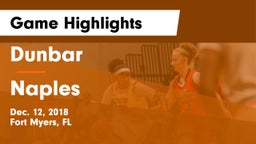 Dunbar  vs Naples  Game Highlights - Dec. 12, 2018