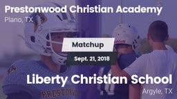Matchup: Prestonwood vs. Liberty Christian School  2018