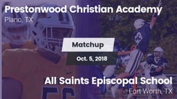 Matchup: Prestonwood vs. All Saints Episcopal School 2018