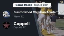 Recap: Prestonwood Christian Academy vs. Coppell  2021