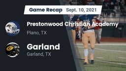 Recap: Prestonwood Christian Academy vs. Garland  2021