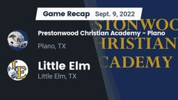 Recap: Prestonwood Christian Academy - Plano vs. Little Elm  2022