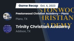 Recap: Prestonwood Christian Academy - Plano vs. Trinity Christian Academy  2023