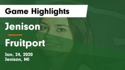 Jenison   vs Fruitport  Game Highlights - Jan. 24, 2020
