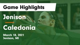 Jenison   vs Caledonia  Game Highlights - March 18, 2021