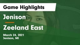 Jenison   vs Zeeland East  Game Highlights - March 24, 2021