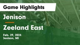 Jenison   vs Zeeland East  Game Highlights - Feb. 29, 2024