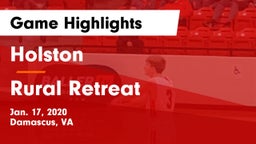 Holston  vs Rural Retreat  Game Highlights - Jan. 17, 2020