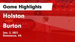 Holston  vs Burton  Game Highlights - Jan. 2, 2021