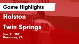 Holston  vs Twin Springs  Game Highlights - Jan. 11, 2021