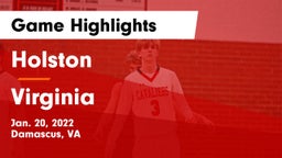 Holston  vs Virginia  Game Highlights - Jan. 20, 2022