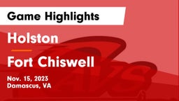 Holston  vs Fort Chiswell  Game Highlights - Nov. 15, 2023