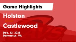 Holston  vs Castlewood  Game Highlights - Dec. 12, 2023