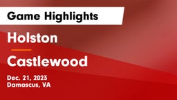 Holston  vs Castlewood  Game Highlights - Dec. 21, 2023