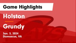 Holston  vs Grundy  Game Highlights - Jan. 3, 2024