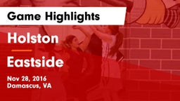 Holston  vs Eastside  Game Highlights - Nov 28, 2016