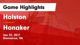 Holston  vs Honaker  Game Highlights - Jan 23, 2017